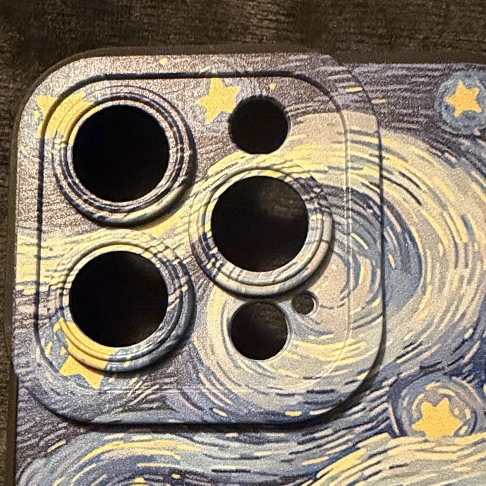 Starry Night Cat iPhone 14 Pro Case